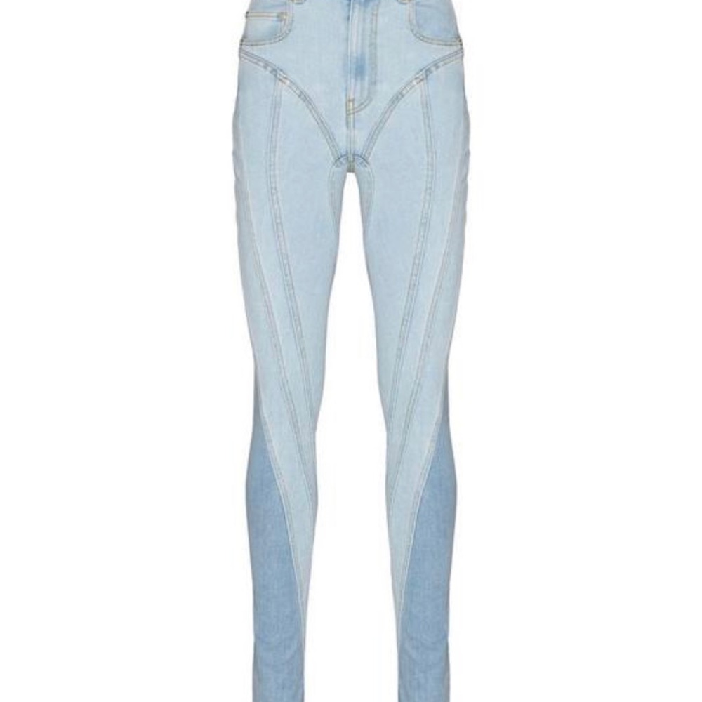Mugler light wash jeans